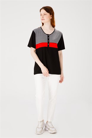 Женская блузка черная