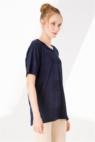 Женская блузка красная темно-синяя