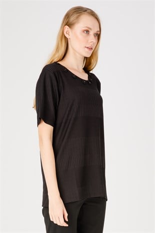 Женская блузка черная