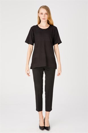 Женская блузка черная