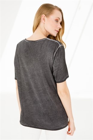 Женская блузка черная