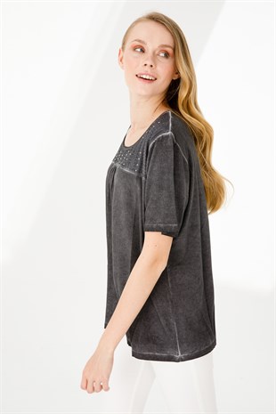 Женская блузка черная