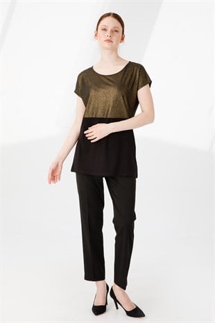 Womens Blouse Gold