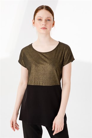 Womens Blouse Gold