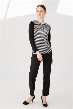 Женская блузка черная