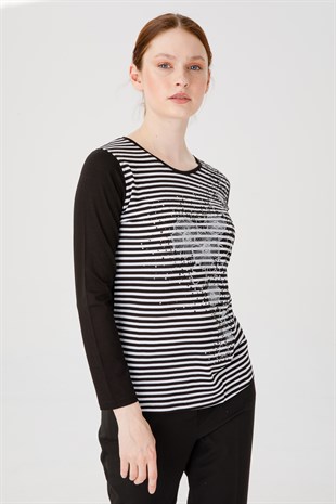 Женская блузка черная