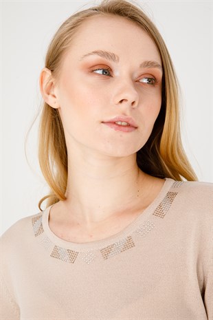 Womens Knitwear Sweater Mink