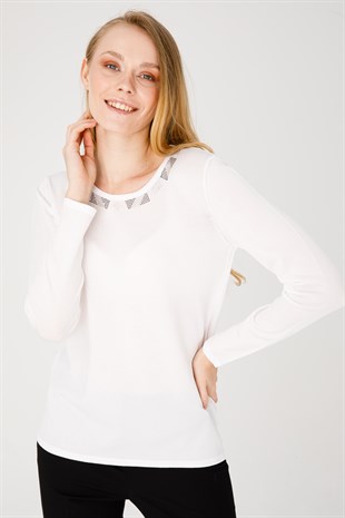 Womens Knitwear Sweater Cream