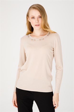 Womens Knitwear Sweater Mink