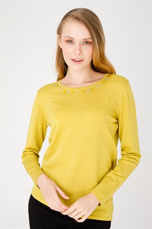 Womens Knitwear Sweater Yellow