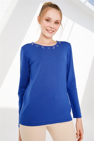 Womens Knitwear Sweater Dark Blue