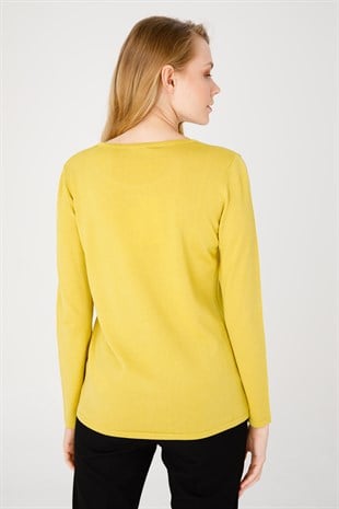 Womens Knitwear Sweater Yellow