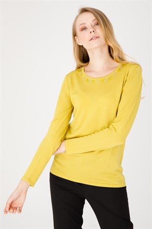 Womens Knitwear Sweater Yellow