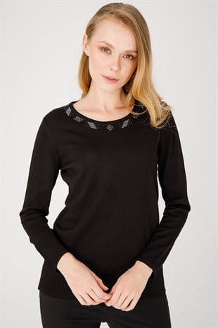 Womens Knitwear Sweater Black
