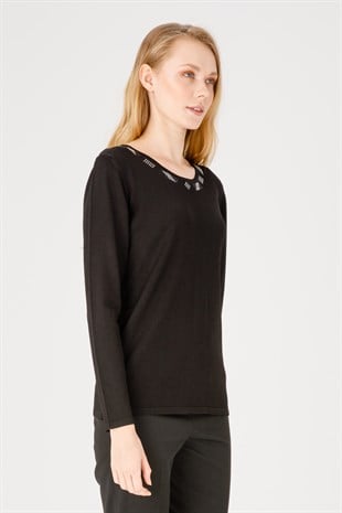 Womens Knitwear Sweater Black
