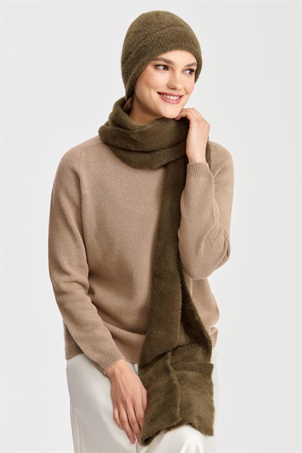 Женский трикотажный шарф