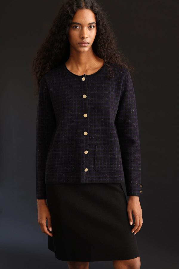 Kadın Triko Düz Basic Etek Siyah