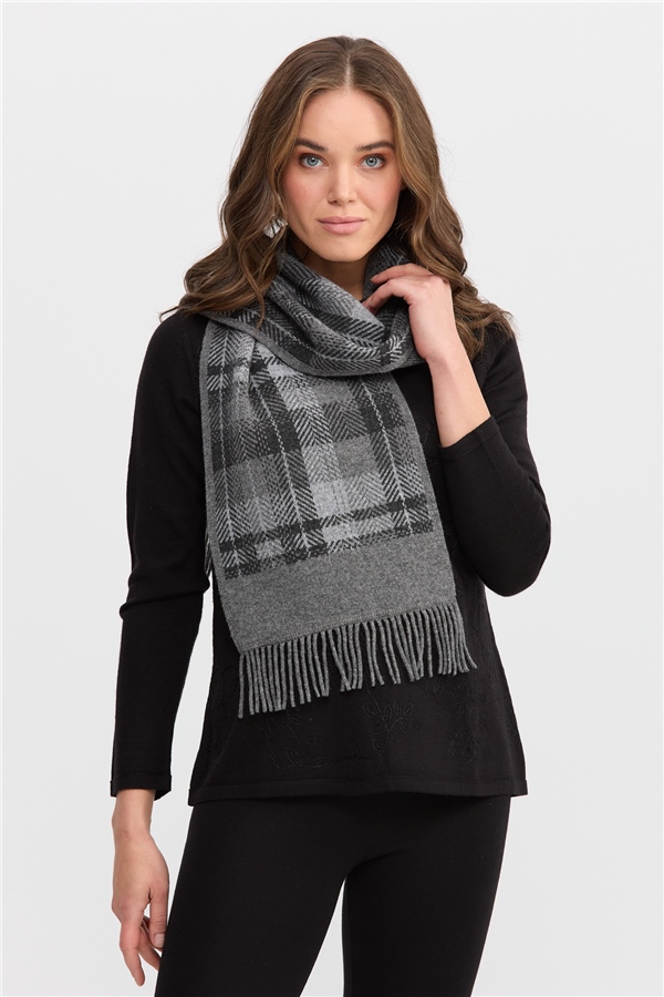 Женский шерстяной шарф КОПЧЕНЫЙ