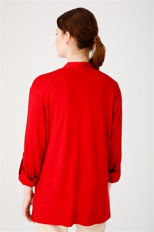 Женская куртка красная