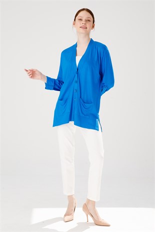 Женская куртка синяя