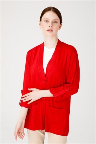 Женская куртка красная