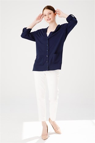 Женская куртка темно-синяя