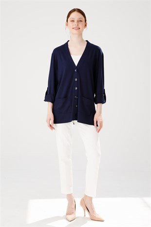 Женская куртка темно-синяя