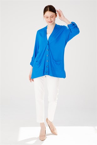 Женская куртка синяя