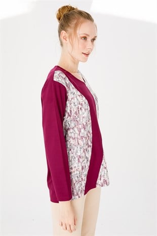 Womens Blouse Damson Color