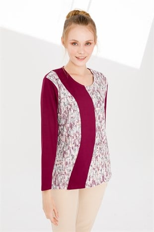 Womens Blouse Damson Color