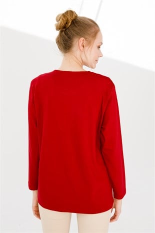 Womens Blouse K.Red