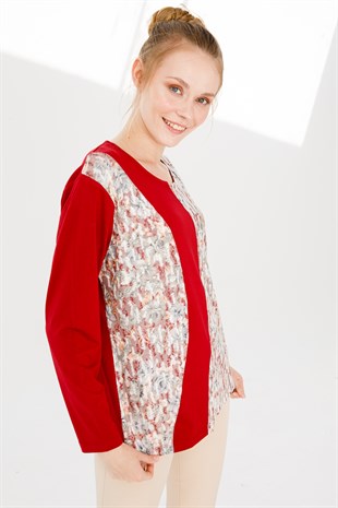 Womens Blouse K.Red