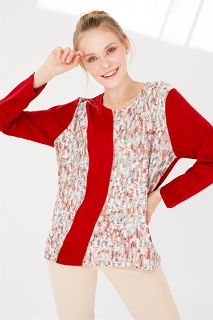 Womens Blouse K.Red