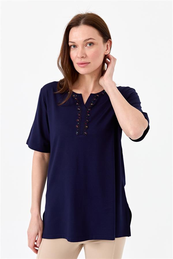 Womens T-Shirt Navy Blue
