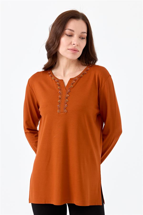 Womens Blouse Coffee