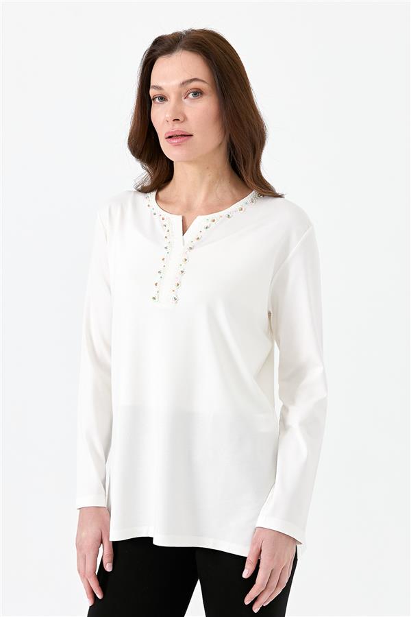 Womens Blouse Ecru