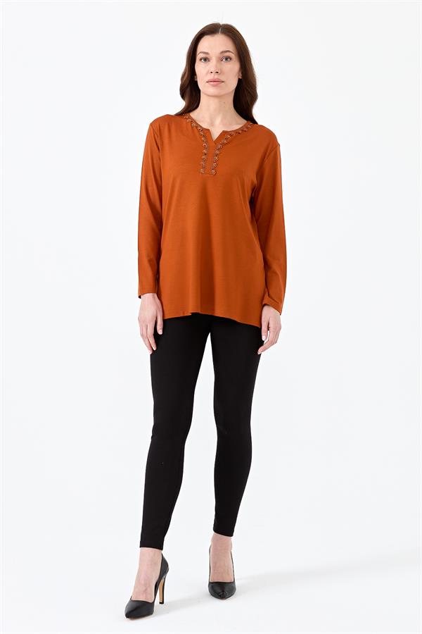 Womens Blouse Coffee