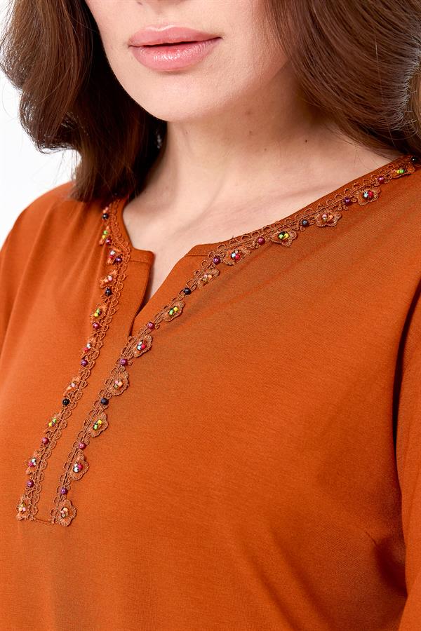 Womens Blouse Coffee