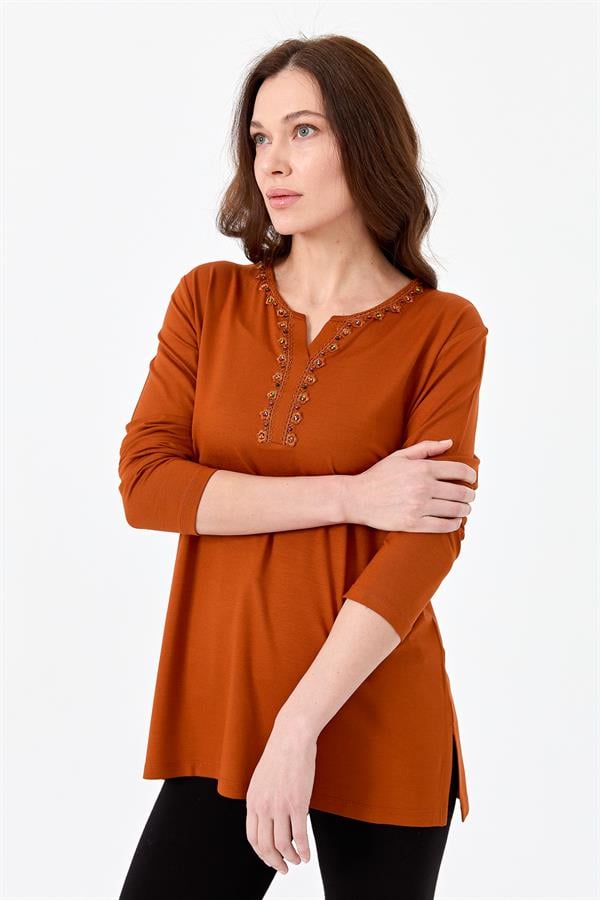 Womens Blouse Coffee