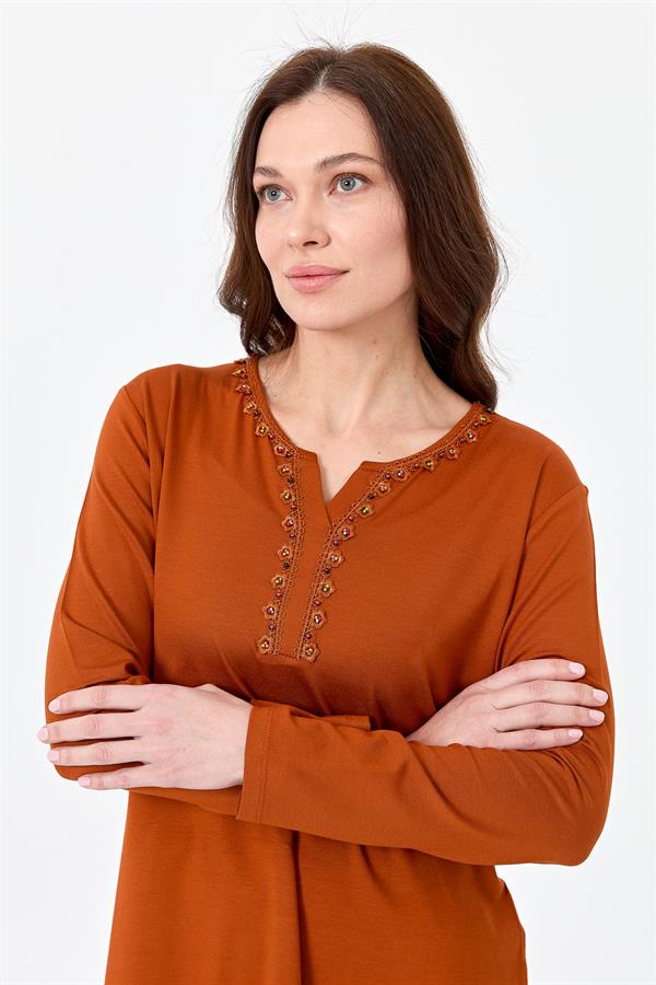 Womens Blouse Coffee