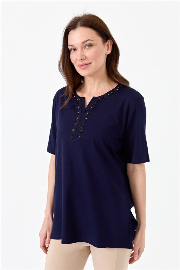 Womens T-Shirt Navy Blue