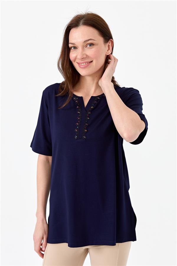 Womens T-Shirt Navy Blue