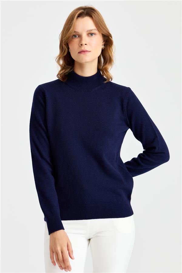 Женская классическая блузка с полуводолазкой