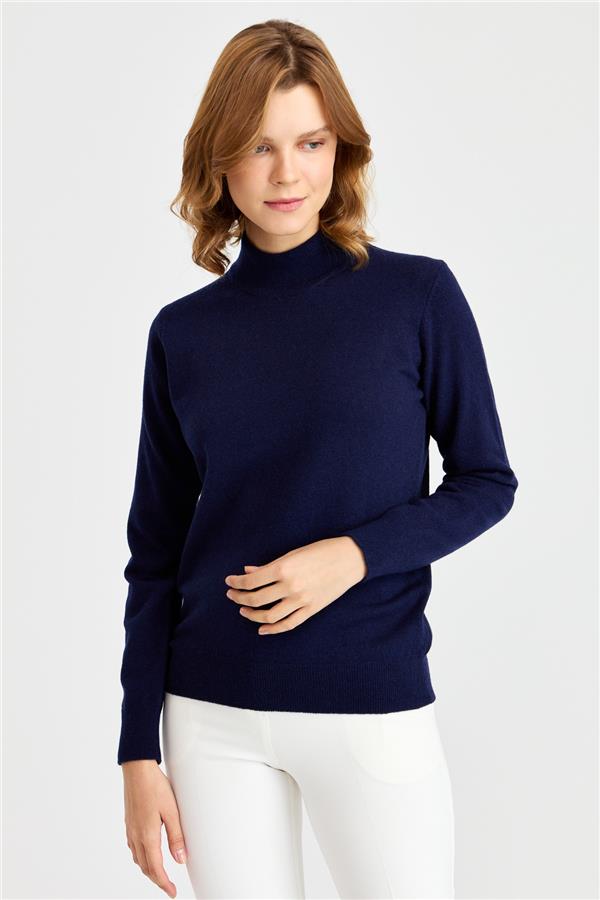 Женская классическая блузка с полуводолазкой