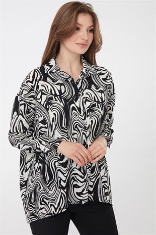 Женская рубашка с рисунком 