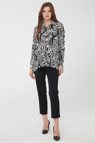 Женская рубашка с рисунком 