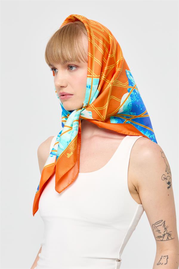 Шелковый шарф специального дизайна 02