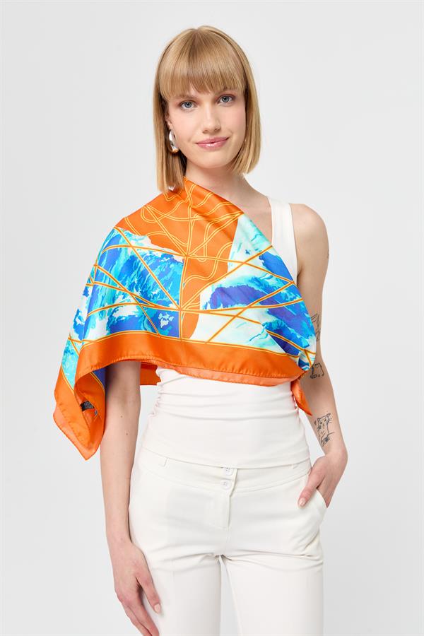 Шелковый шарф специального дизайна 02