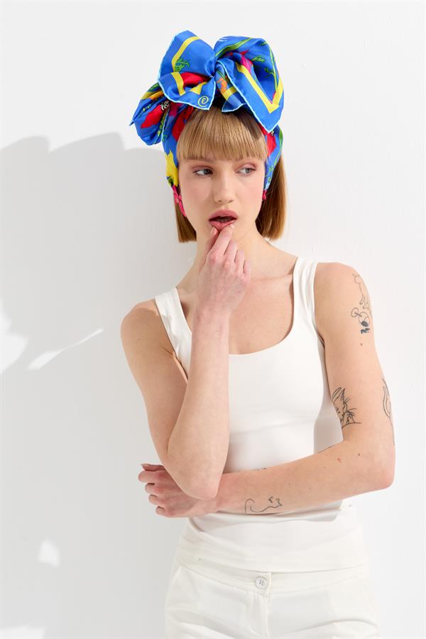 Шелковый шарф специального дизайна 04