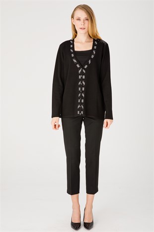 Женский трикотаж Джемпер черный
